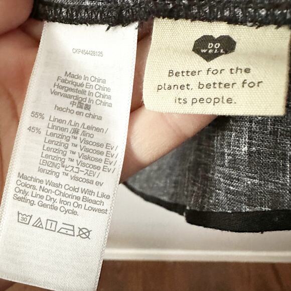 Madewell Square Neck Linen Mini Dress Lazy Daisy Print Women's Size XXS‎ - Picture 7 of 11